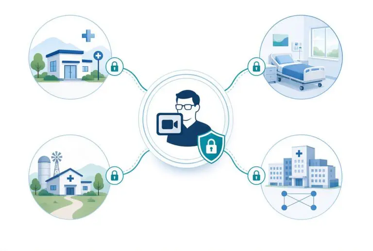 A provider with connections to multiple sites.
