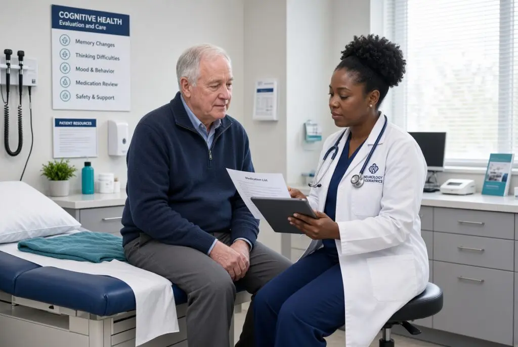 Geriatric clinic assessment for late-onset delusional jealousy