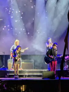 The band Roxette singing in Switzerland.