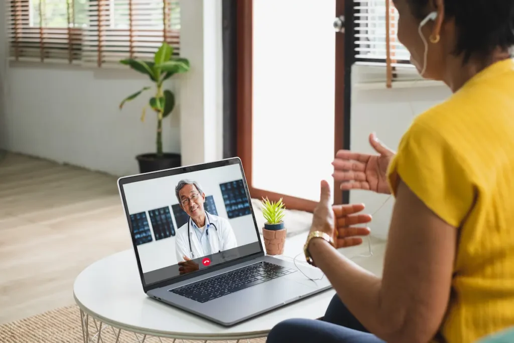 Telepsychiatry appointment for Native American mental health services