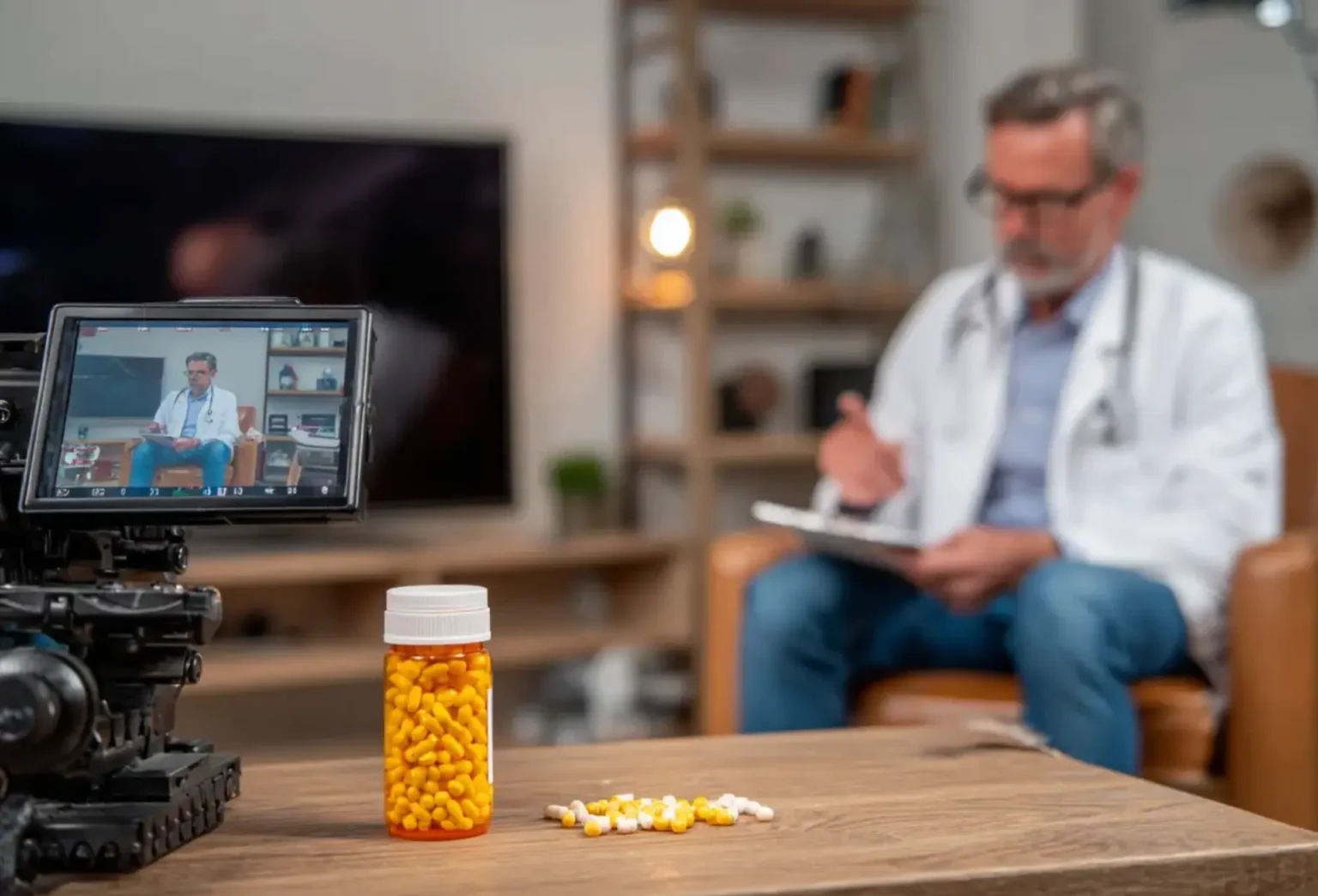 Telepsychiatry provider working on medication-assisted treatment